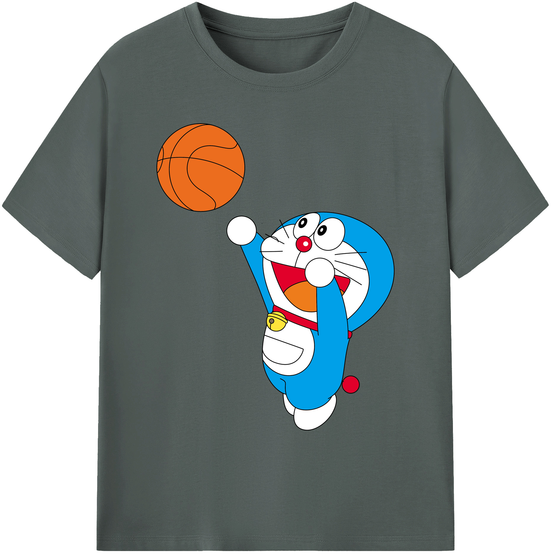 （画像用） ドラえもん Doraemon 綿100％ メンズ半袖Tシャツ｜肌触りやわらか＆通気性